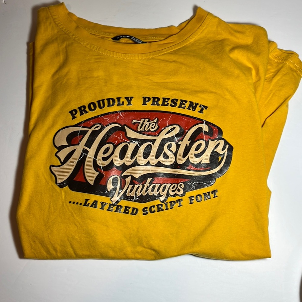 Shein Headster Vintage Tee